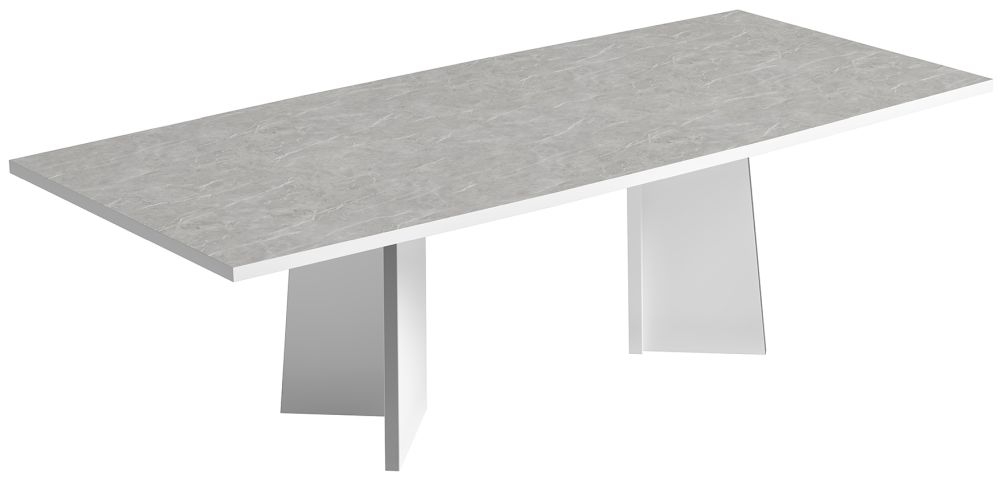 Product photograph of Status Mara Day White Italian Dining Table 250cm 10 Seats Diners Rectangular Top from Choice Furniture Superstore.
